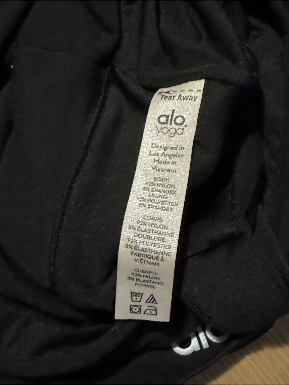 ALO Yoga Black Racerback Tank Top